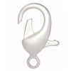 Lobster Clasp 22mm Brass Nickel free, Lead free Matt Silver